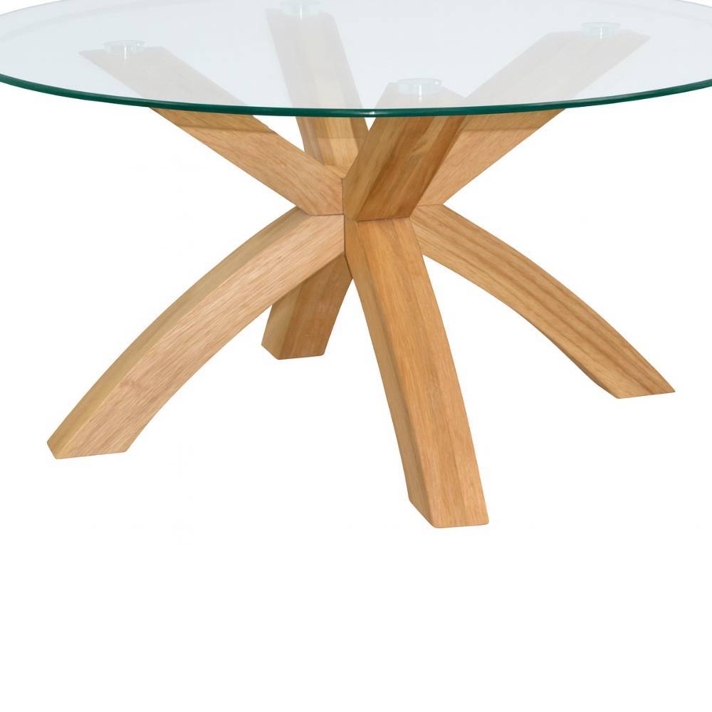 Wohnzimmer-Couchtisch mit Glasplatte - Aveiron