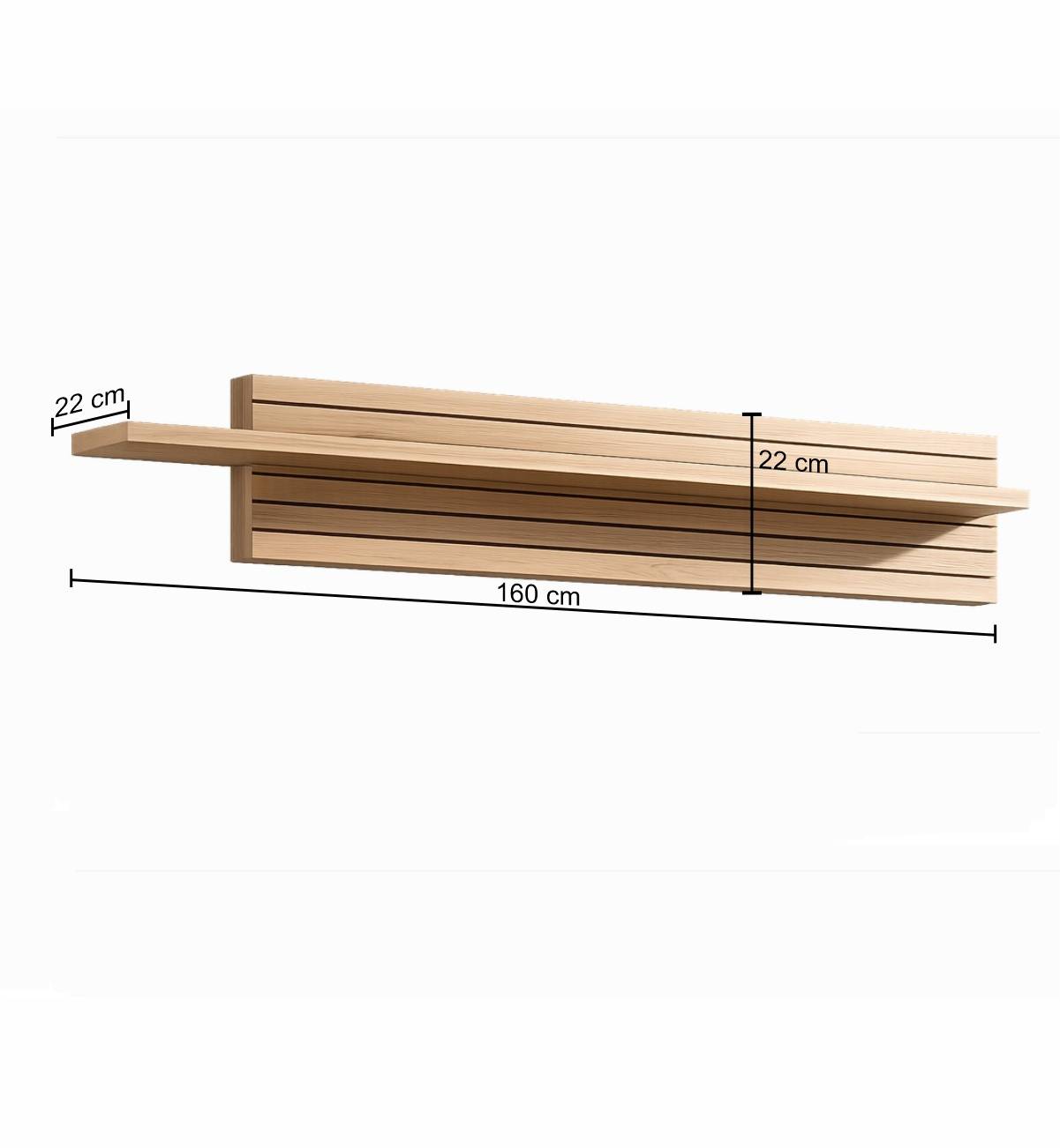 Wandboard in Wildeiche Natur Holzoptik - Halimi
