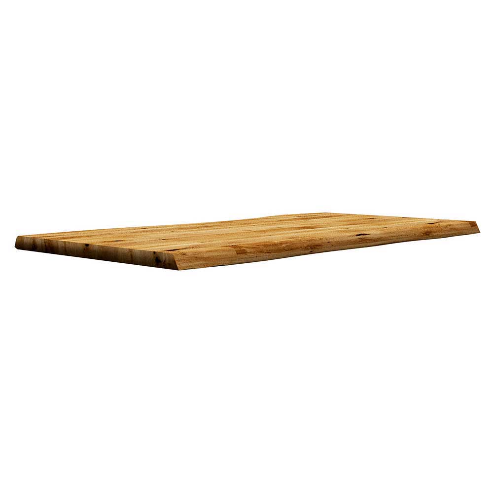 Baumkantentisch komplett aus Eiche massiv - Francena