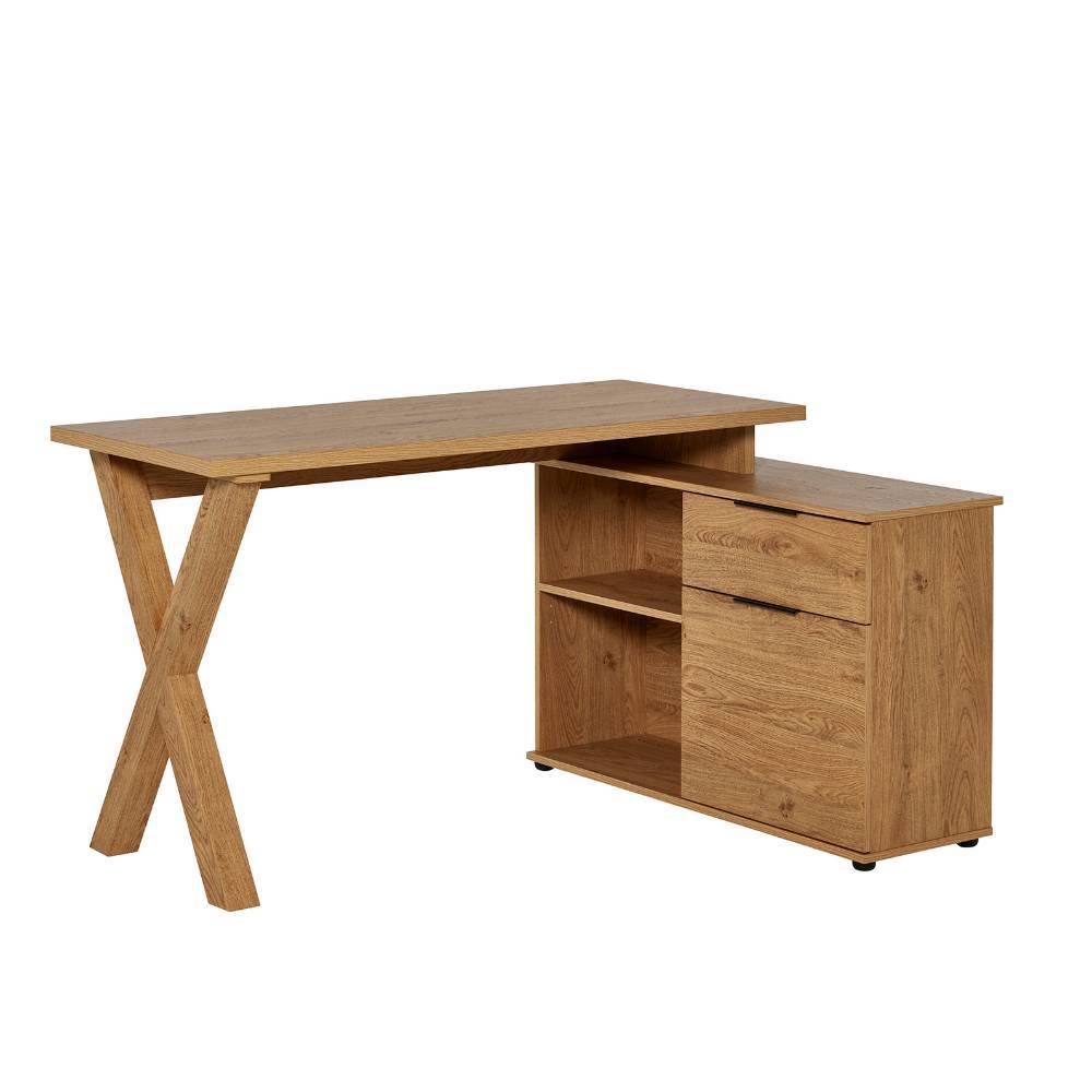 Home Office Arbeitstisch mit Seitenschrank - Elta