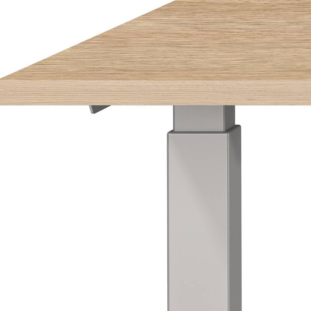 Höhenverstellbarer Bürotisch in Eiche Optik - Mirzamo