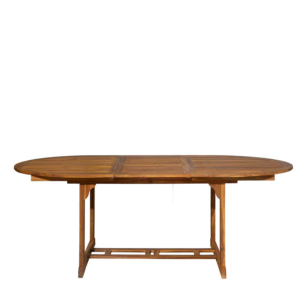 Ovaler Gartentisch aus Akazie - Priemwa