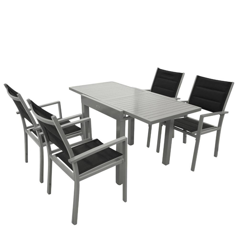 Gartentisch und Armlehnenstühle Set - Nipalos (fünfteilig)