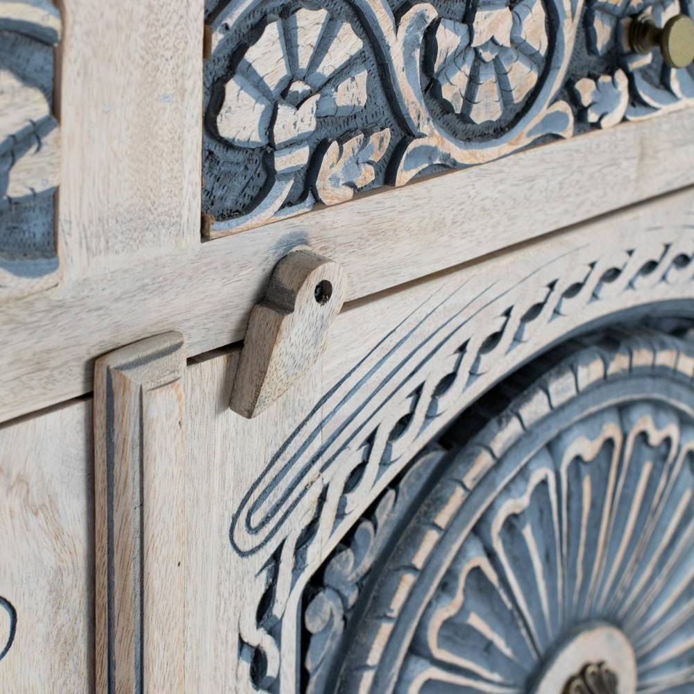 Boho Sideboard aus Mangobaum Massivholz - Kourtneya