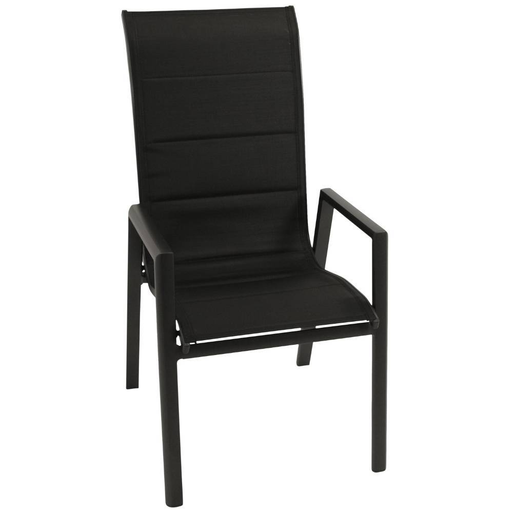 Outdoorsessel in Schwarz und Anthrazit - Jooma (6er Set)