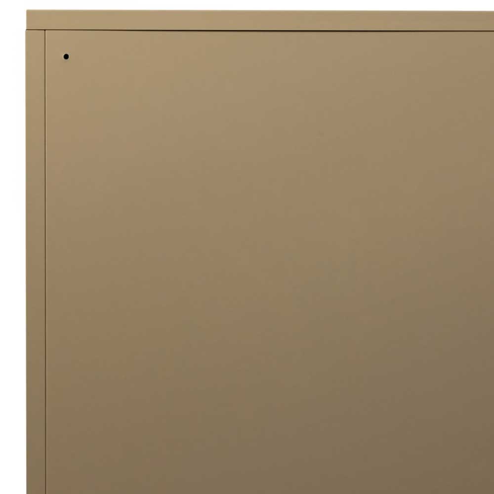 Metall Schuhschrank in Beige - Izzymo