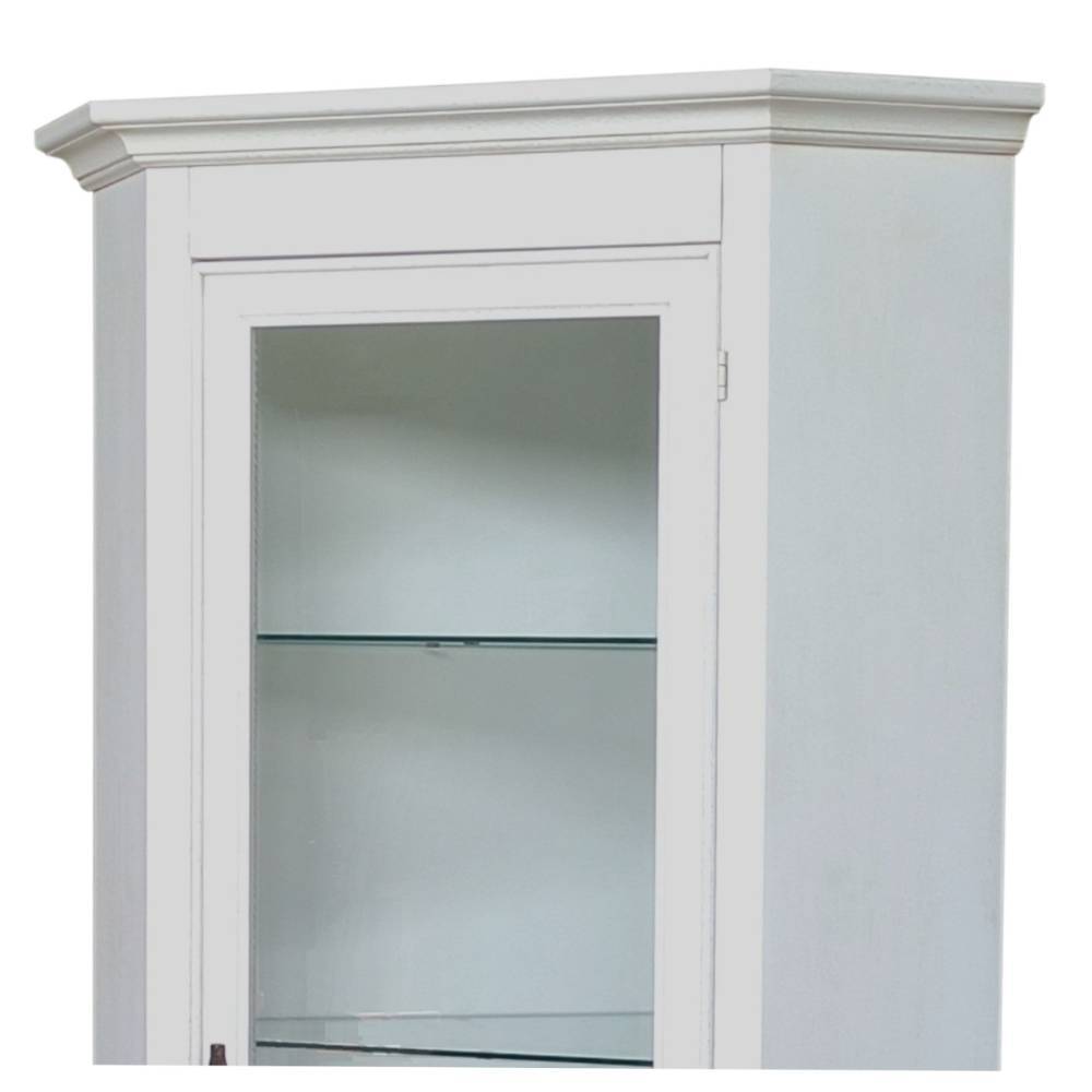Eckvitrine in Antikweiß - Annot