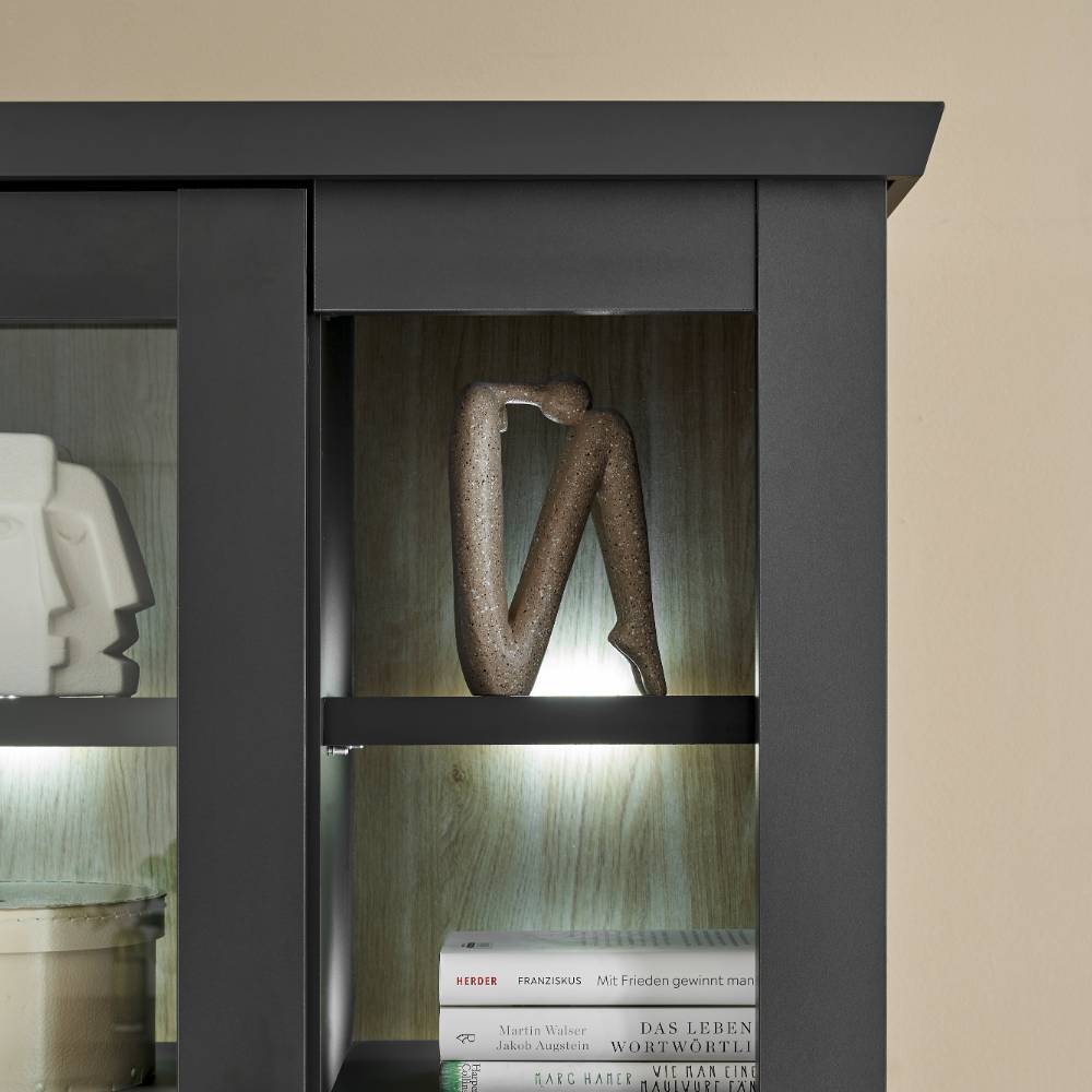 Modern Country TV Anbauwand Set - Lulumo (vierteilig)