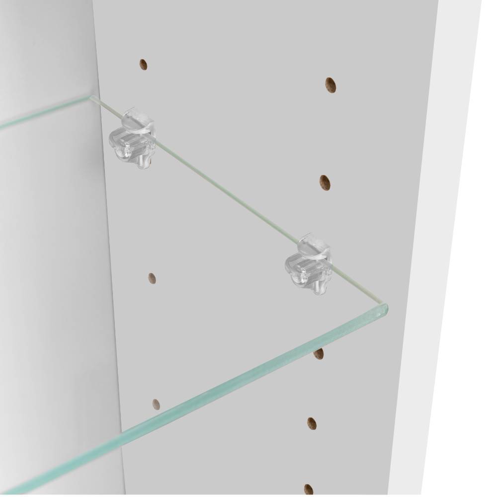 80cm Bad-Spiegelschrank in Mattweiß - Yvonja