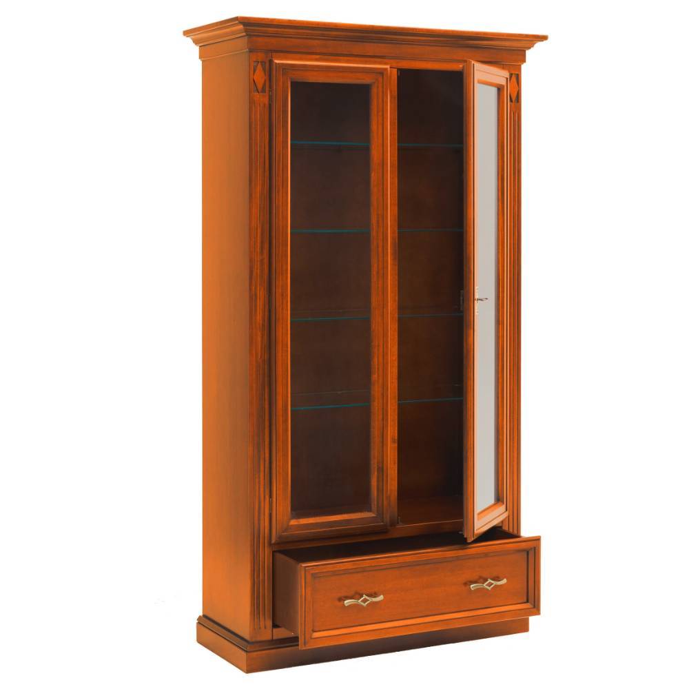 Vitrinenschrank in Kirschbaumfarben - Manukau