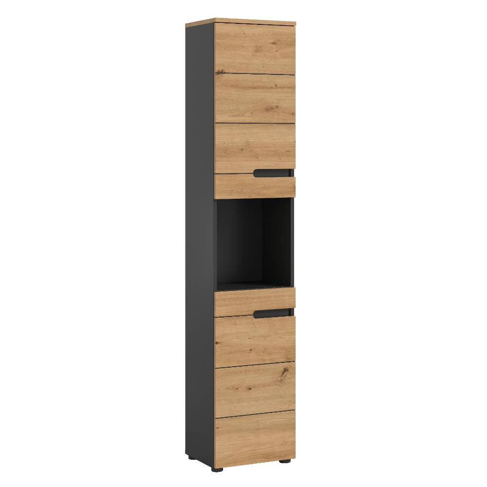Badezimmer-Hochschrank zweifarbig - Norja