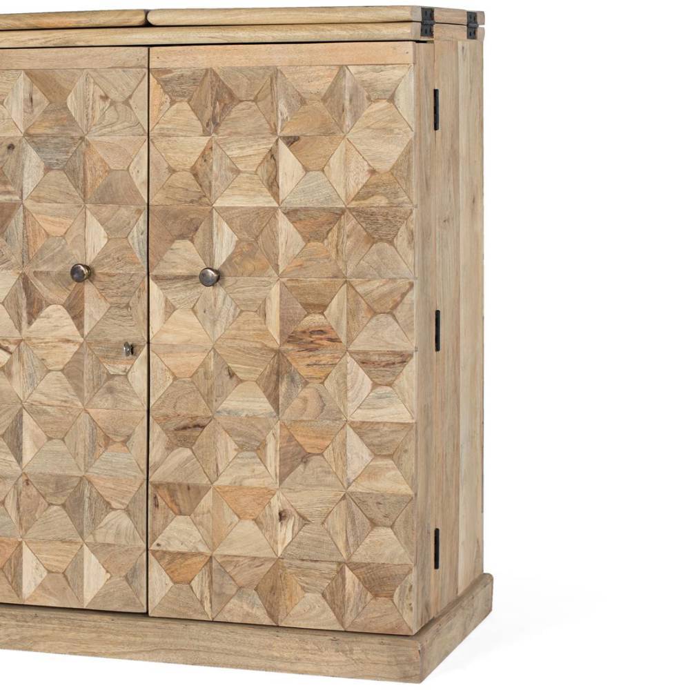 Design-Barschrank aus Mangoholz - Store