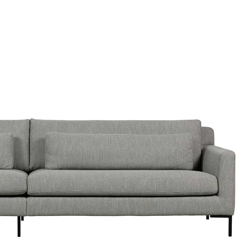 Wohnzimmer Couch in hellem Grau Boucle - Pologian