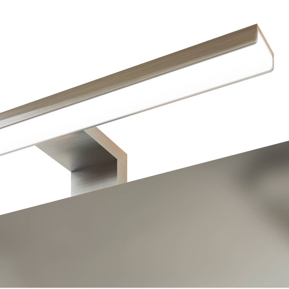 60cm Badezimmer-Spiegelschrank in Mattweiß - Yvonja