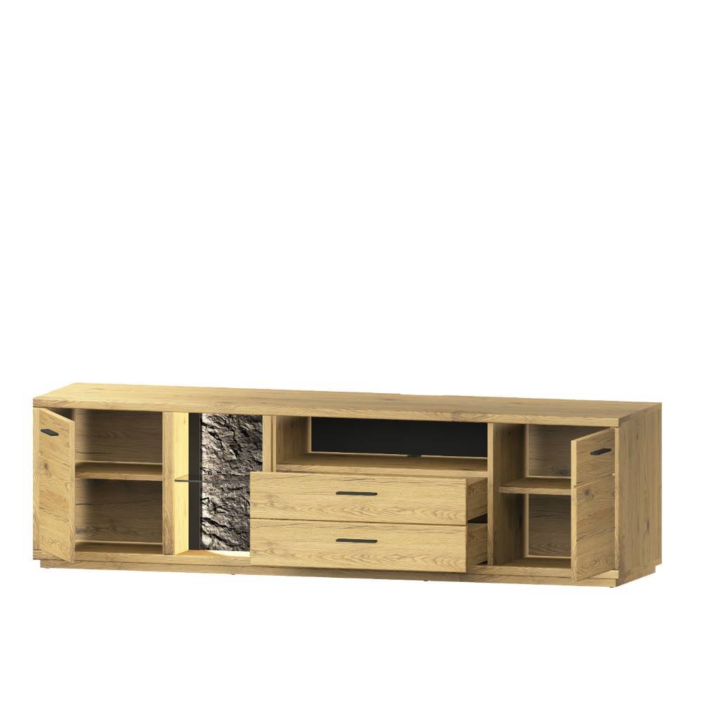 Design-TV-Wohnwand Set modern - Friburgo (dreiteilig)