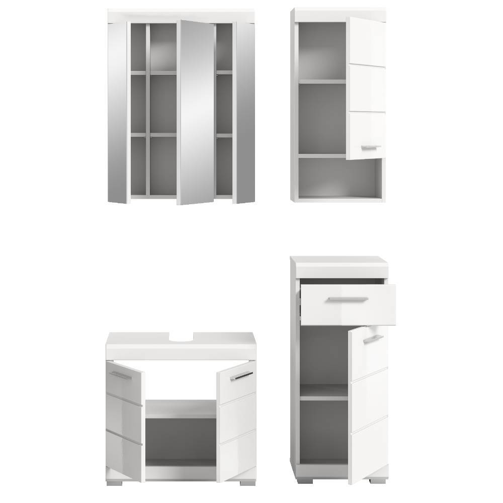 Badschrank Kombination modern - Henriette (vierteilig)