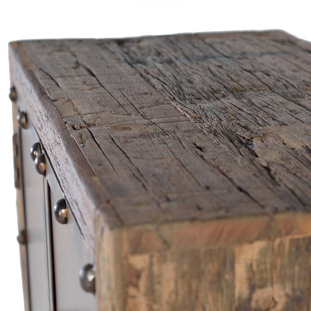 Industrial Highboard in Rostfarben und Braun - Marlisa