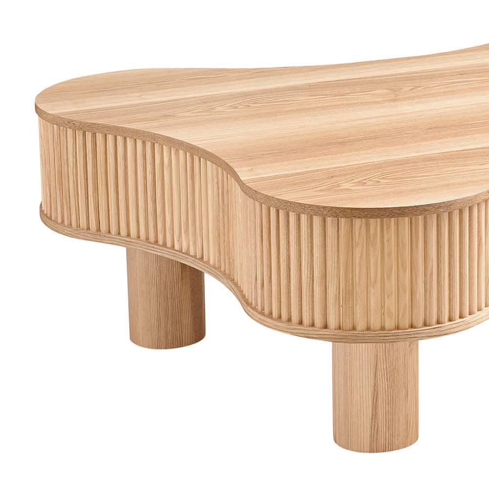 Design-Sofatisch in Esche Natur Furnier - Olcian