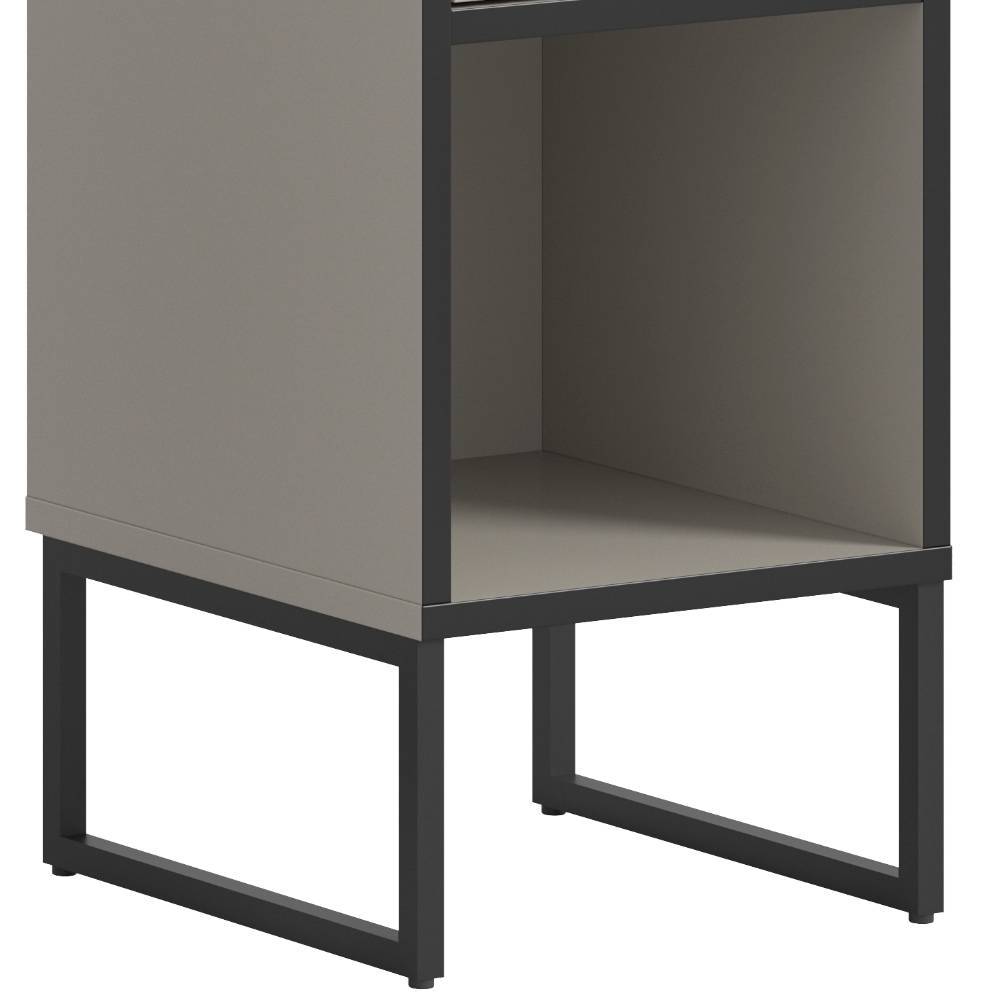101 cm hoher Badschrank mit Tür und Fach - Xena