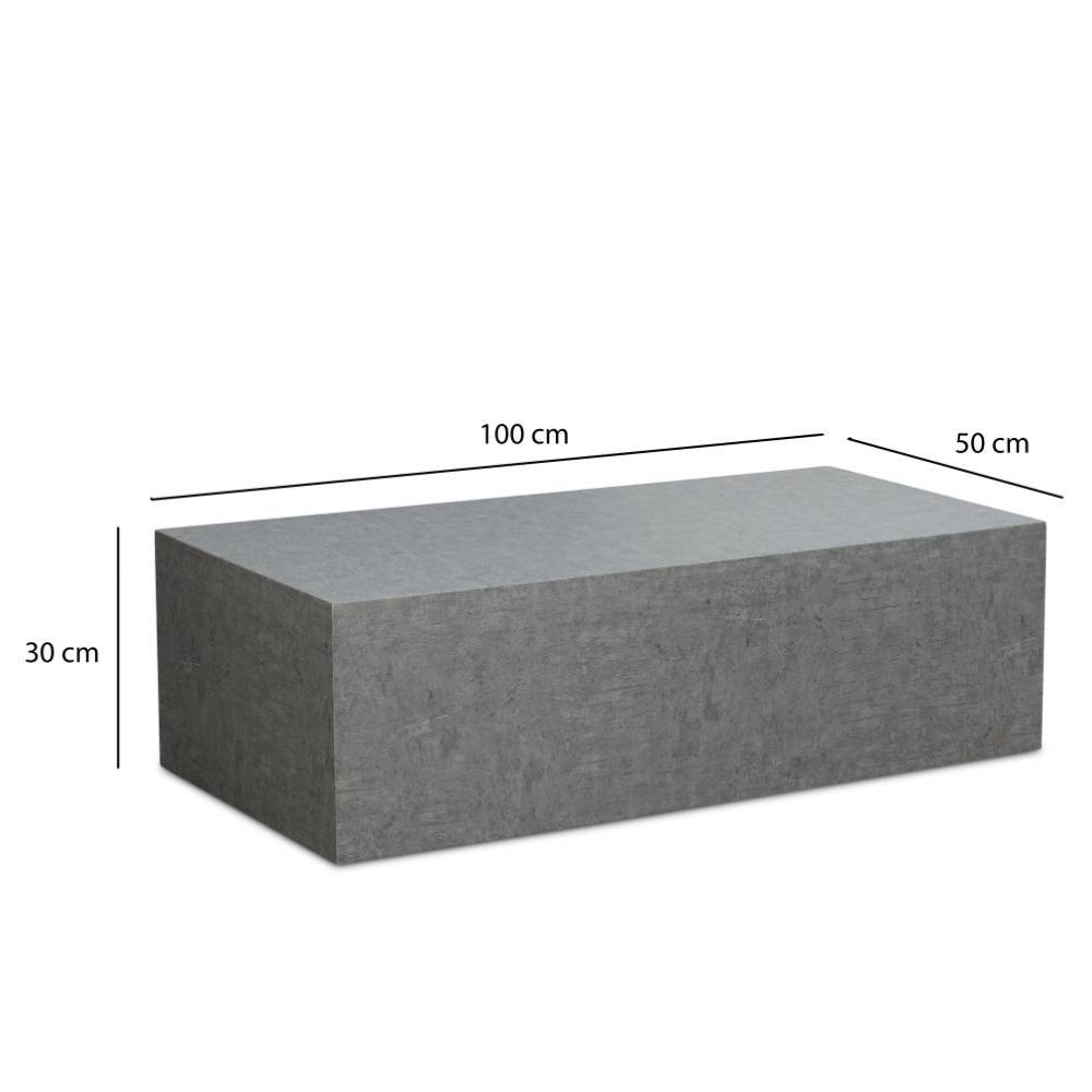 Betonoptik Couchtisch im Block-Design - Aiola