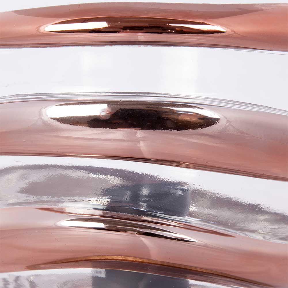 Ausgefallene Tischlampe aus Metall & Glas - Anyel