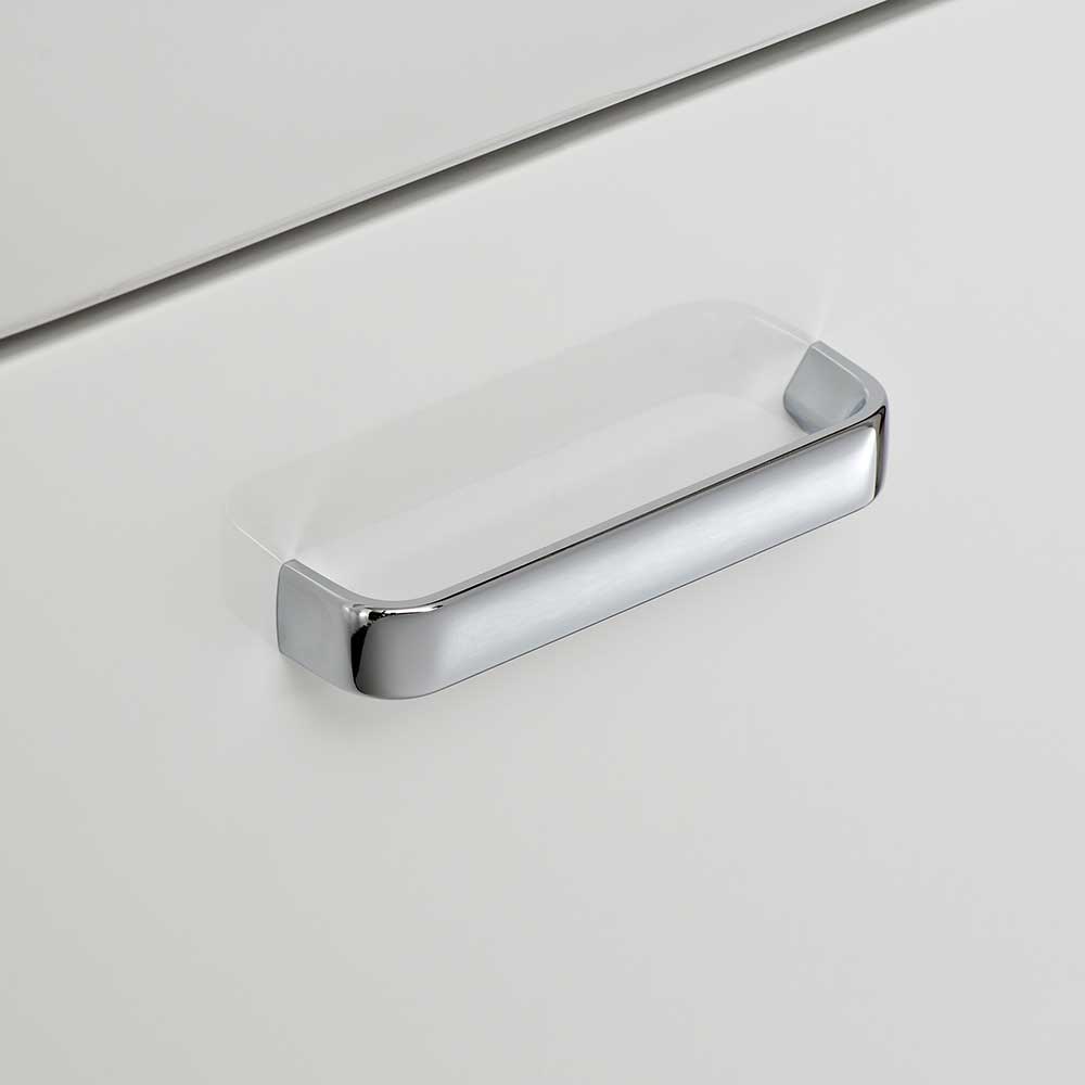 Waschtischkonsole mit Becken in Weiß - Yennja