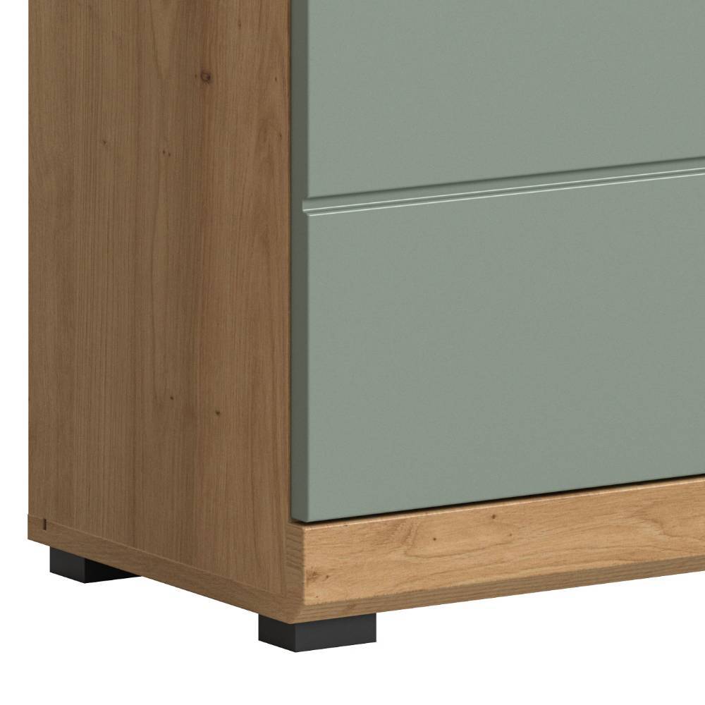 Breiter Badezimmer-Hochschrank in Salbei - Tamdato