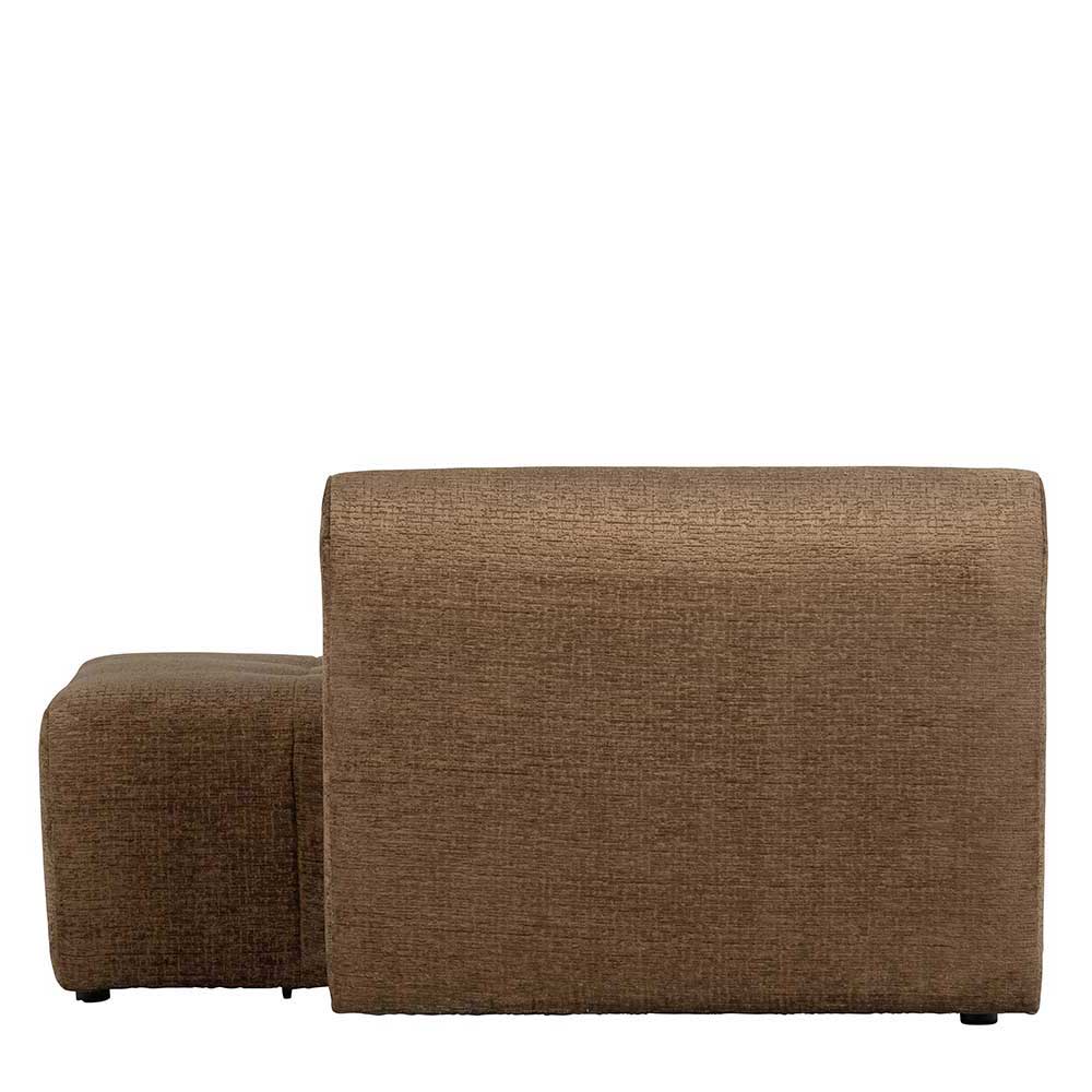 Couch Modul in Hellbraun Samt - Hairos