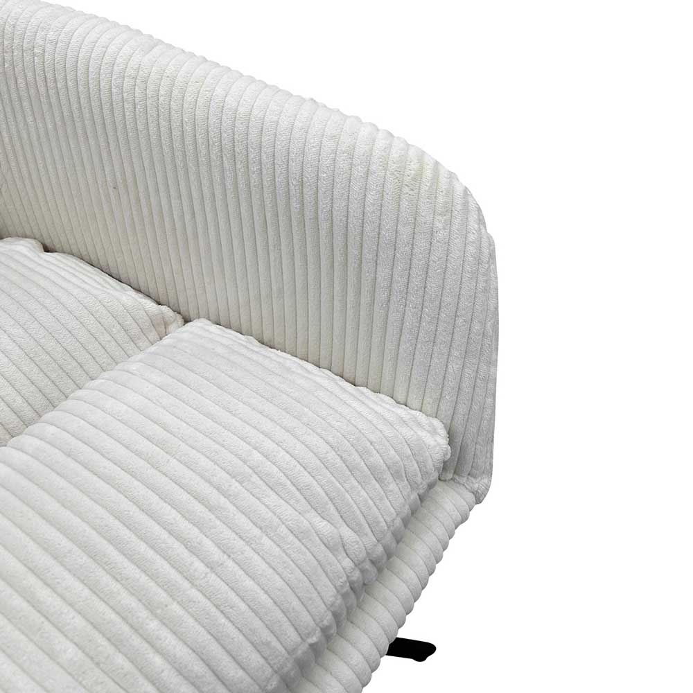 Breitcord Tischsessel in Offwhite - Tonia (2er Set)
