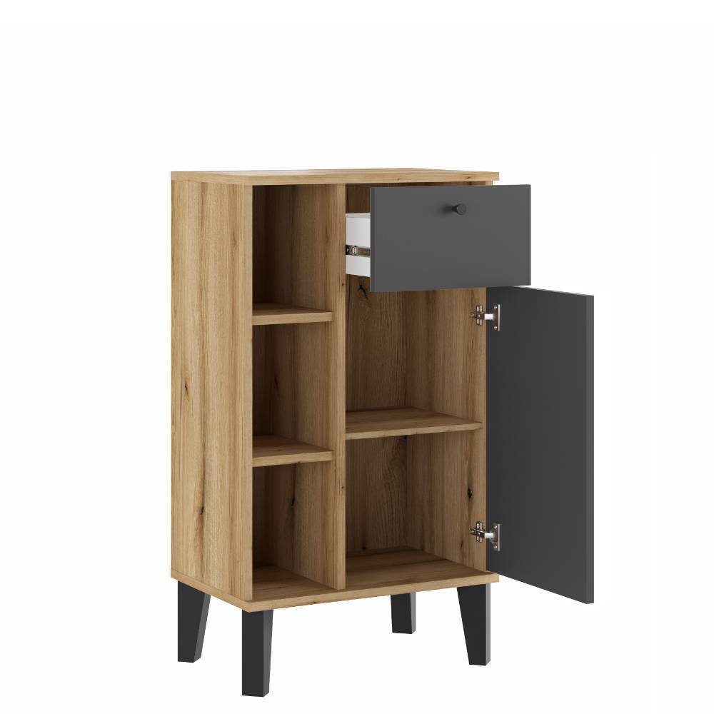 Badschrank in Grau - Niniana