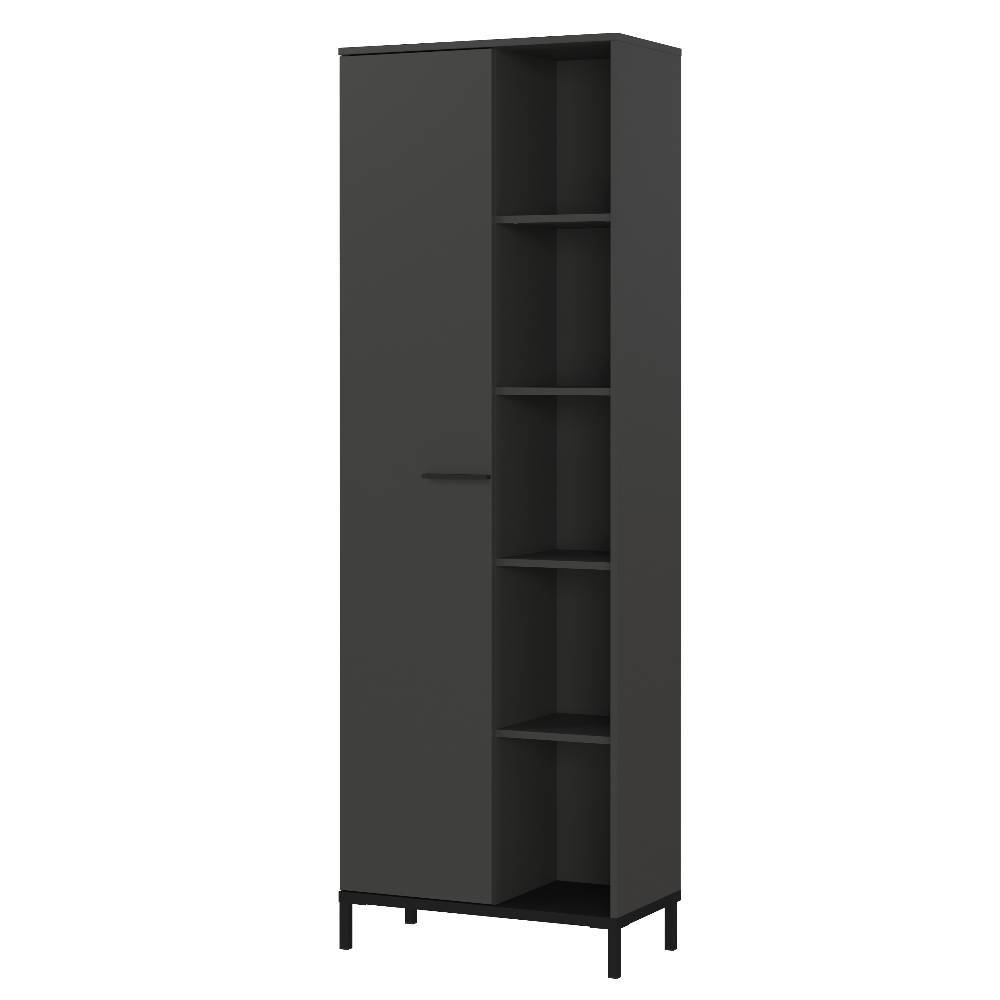 Officeschrank in Dunkelgrau mit Schwarz - Kali
