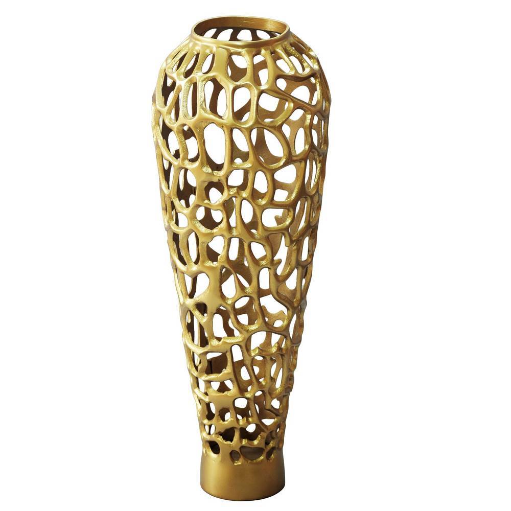 Vase in Goldfarben - Cisanda