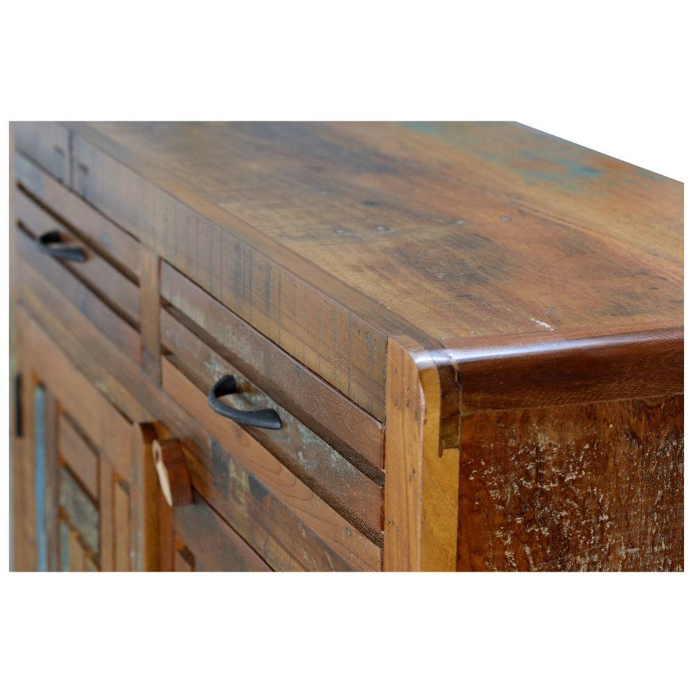 Shabby Chic Kombi-Kommode aus Recyclingholz - Tunar