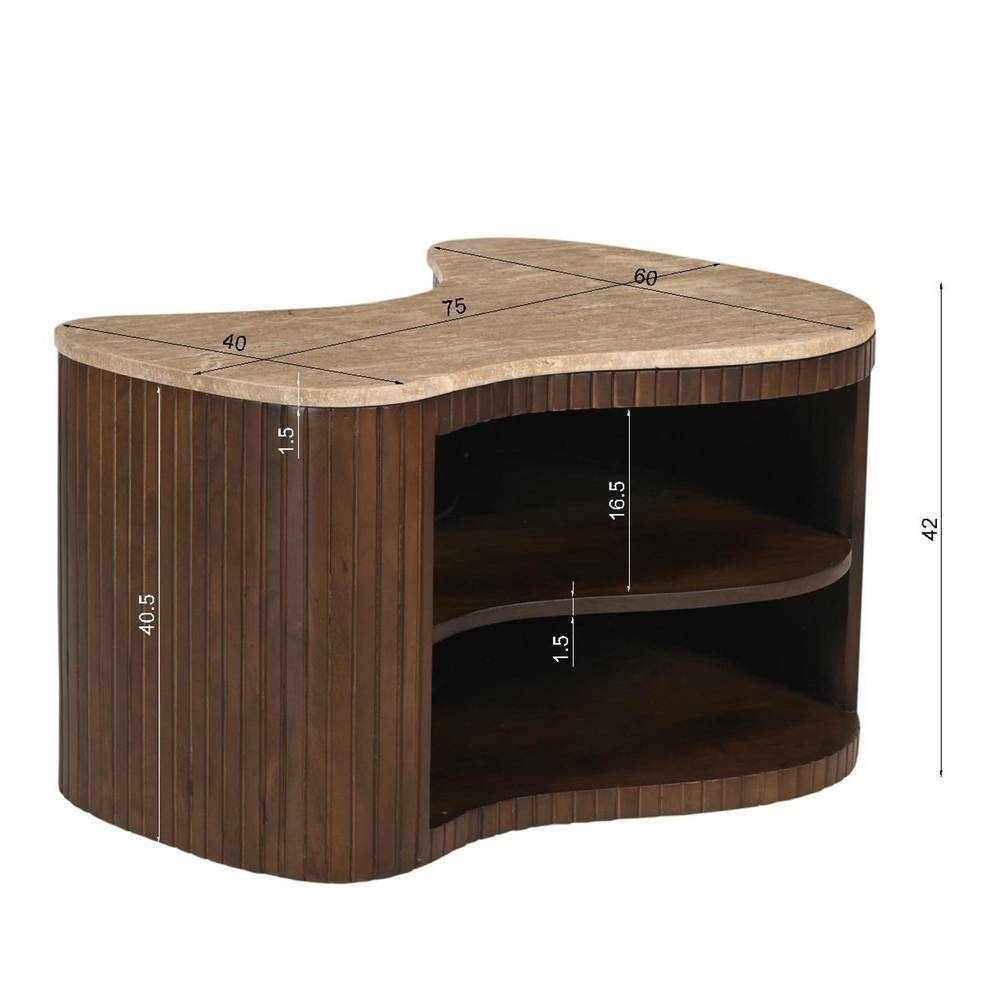 Wohnzimmer Sofatisch in Hellbraun - Tanky