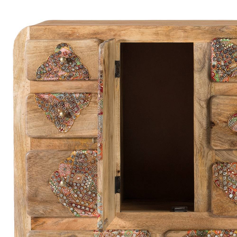 Ethno Design Sideboard aus Massivholz - Jeen