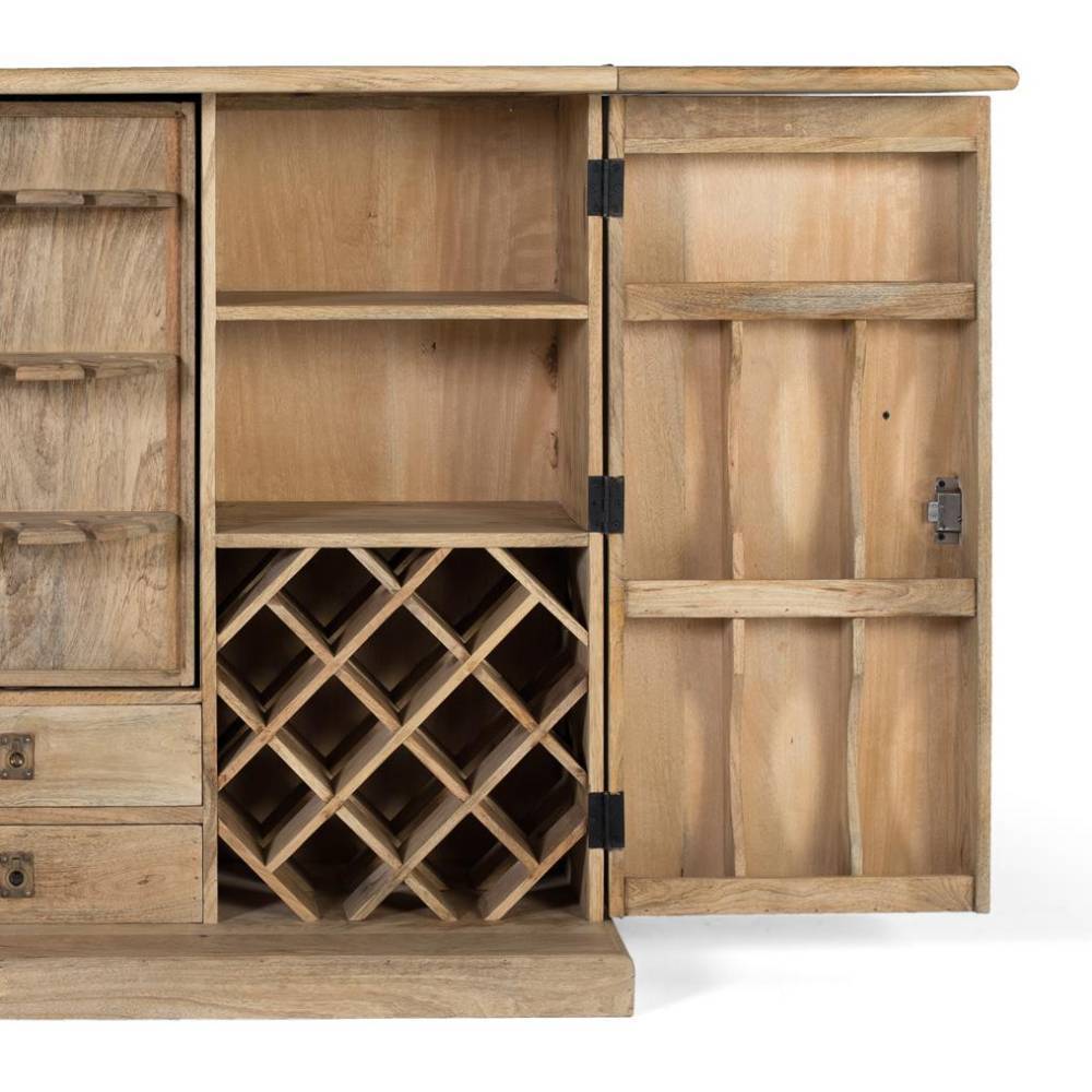 Design-Barschrank aus Mangoholz - Store