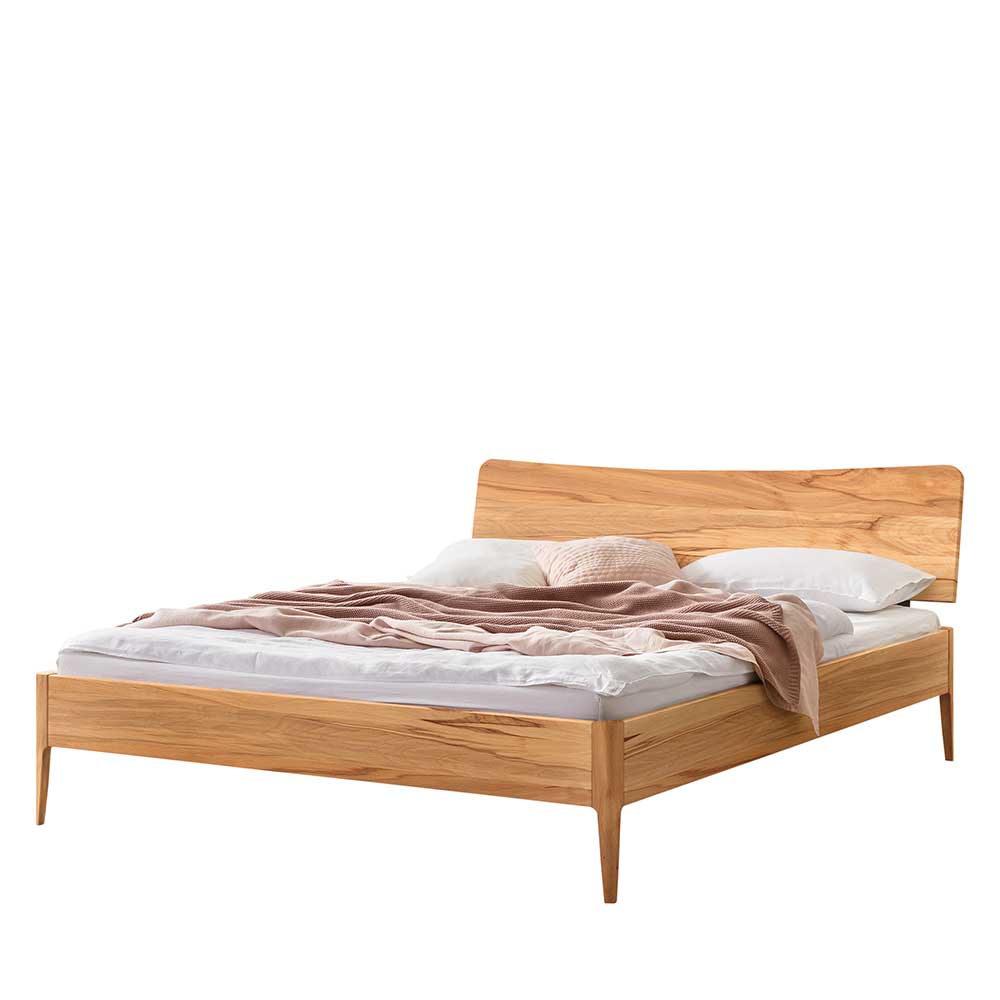 Bett aus massiver Wildbuche in 140x200 cm - Vino