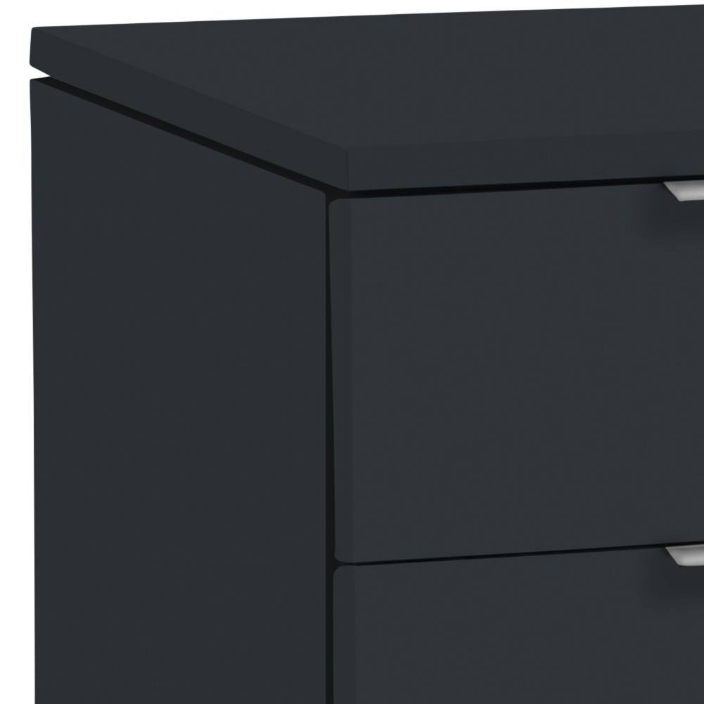 4-Schubladen-Hochkommode in Anthrazit - Grayna