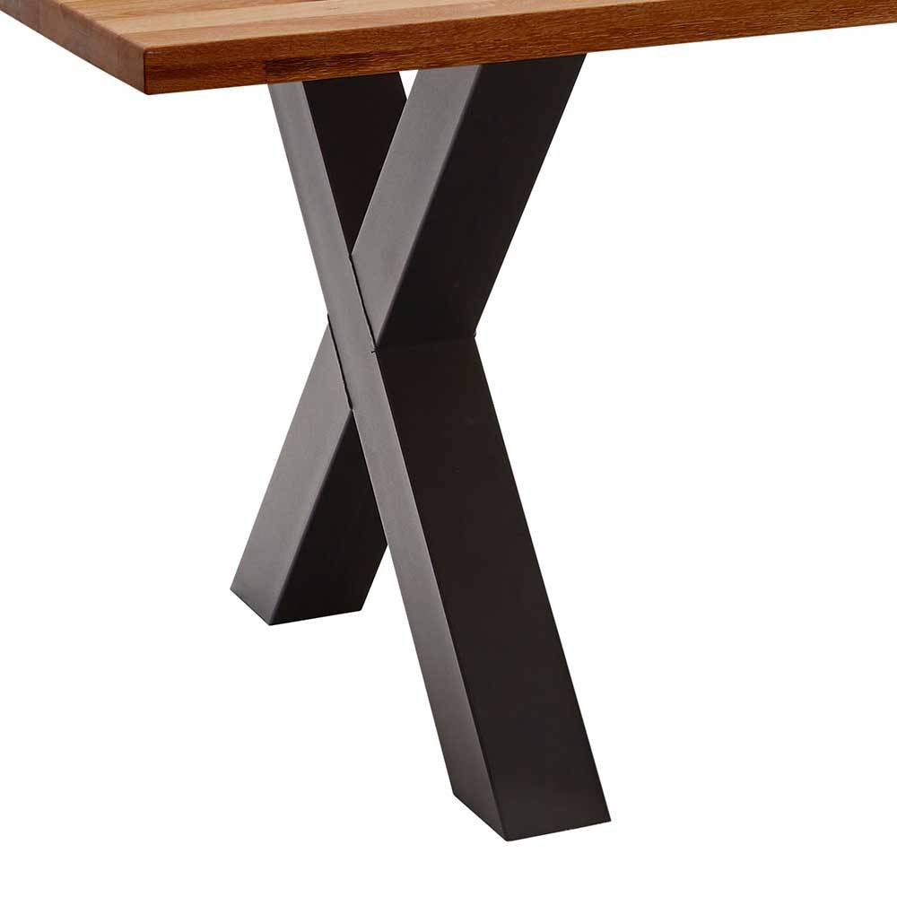 Tisch mit geölter Holzplatte aus Zerreiche - Musashy