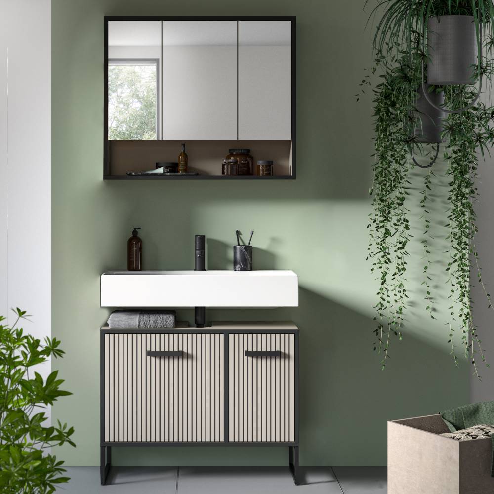 Waschplatz Möbel-Kombi modern - Xena (zweiteilig)