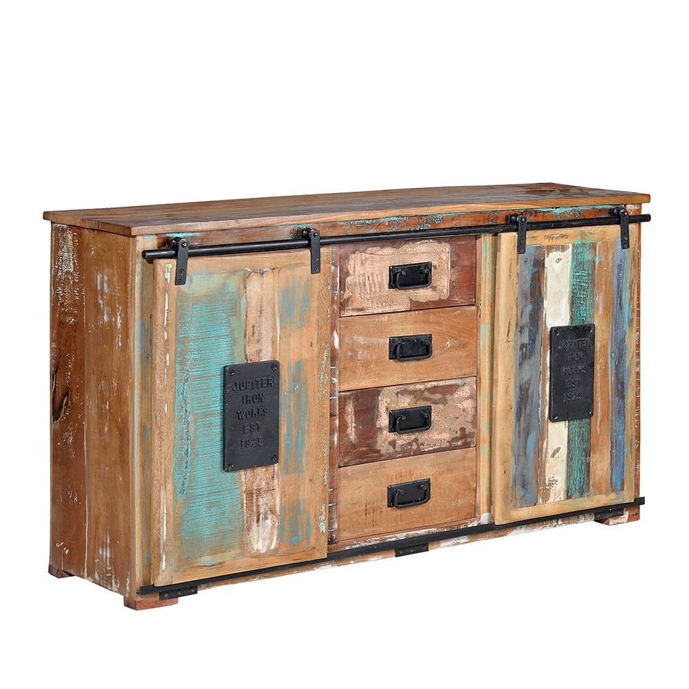 Shabby Chic Kombi-Kommode 150 cm breit - Jevilia