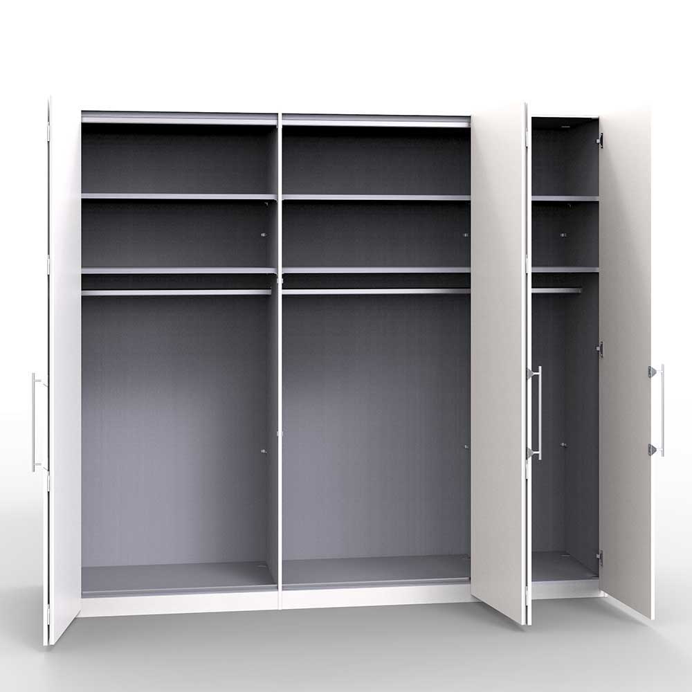 Weißer Schrank fürs Schlafzimmer mit Spiegeln - Donpiave