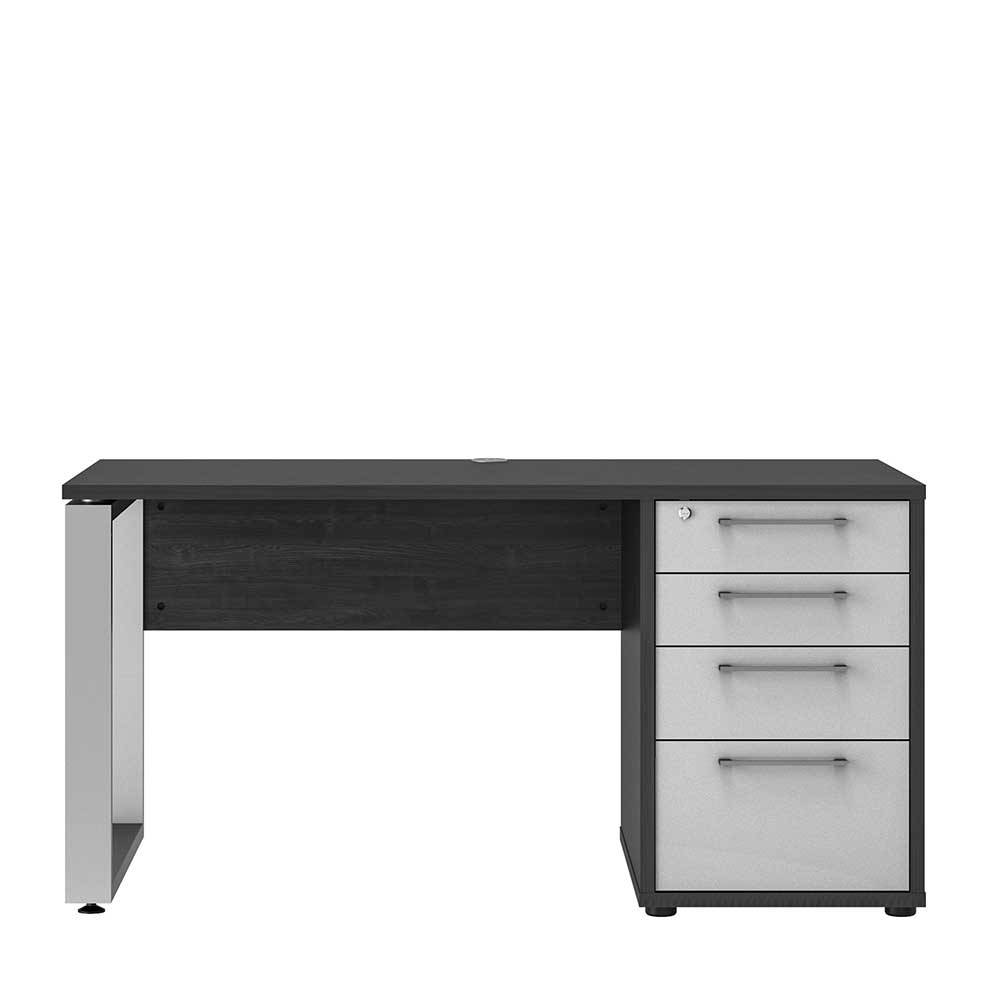 EDV Büro Schreibtisch mit vier Schubladen - Xena