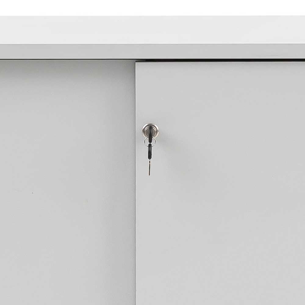 Abschließbarer Büroschrank mit Schiebetüren - Bowsla
