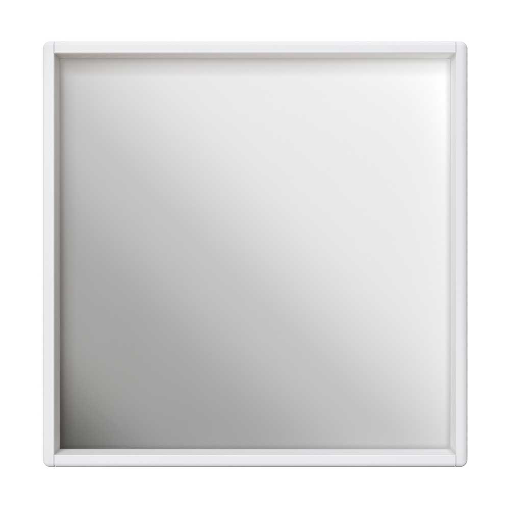 80x80 Quadratischer Spiegel mit weißem Rahmen - Oranias