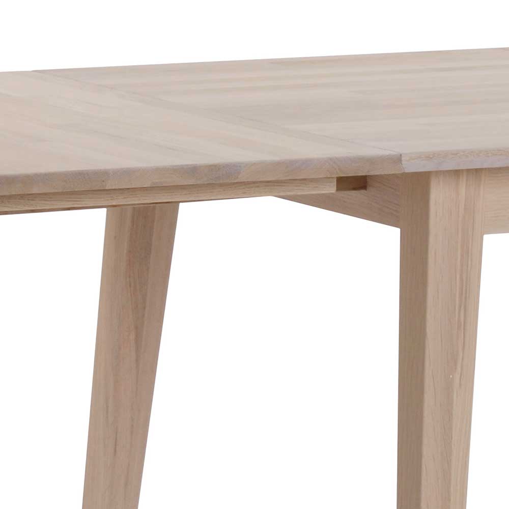 White Wash Tisch ausklappbar & 4 Stühle - Pessoa (fünfteilig)
