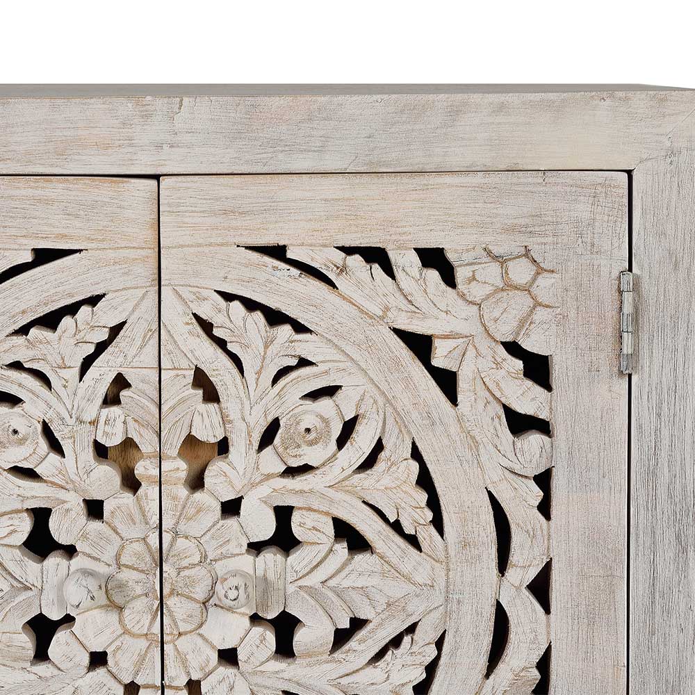 Vintage Design Sideboard in Holz White Wash - Fudorus