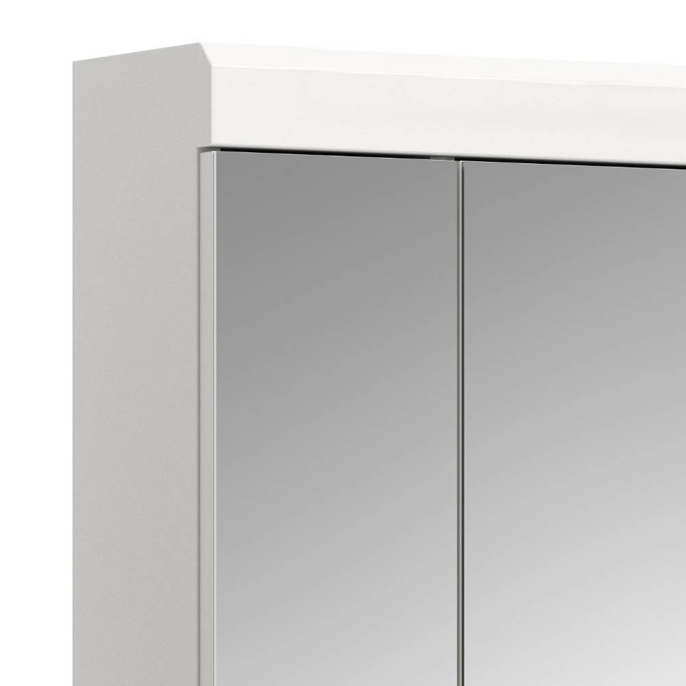 Badschrank Set in Weiß - Henriette (dreiteilig)