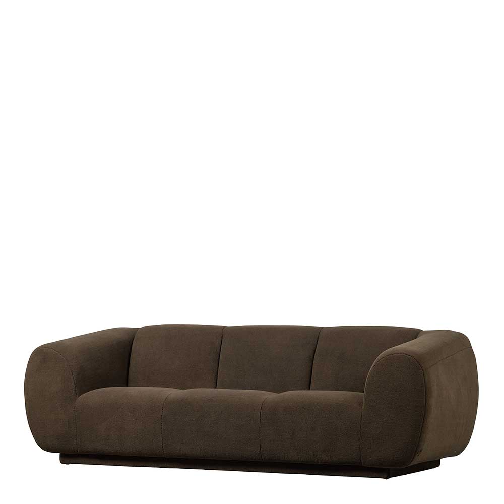 Gerundete Dreisitzer Couch auf Sockel - Gurande