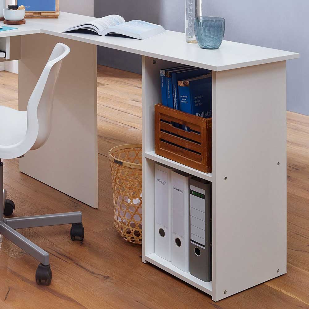 EDV Schreibtisch mit Regal - Winkelform - Candyon